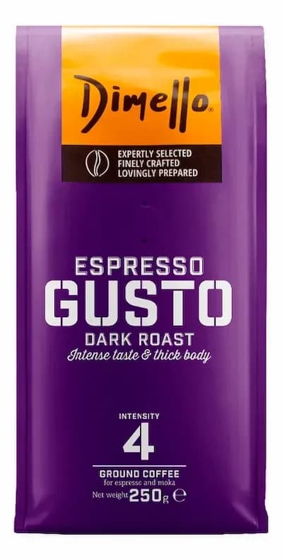 Espresso kafa DIMELLO Gusto mlevena 250g-slika