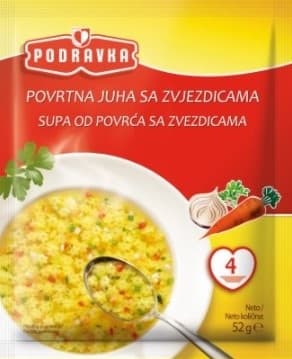Supa PODRAVKA povrće sa zvezdicama 52g-slika
