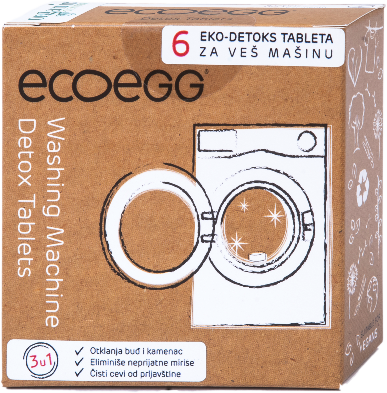 ECOEGG Detox tablete za čišćenje veš mašine 6kom-slika
