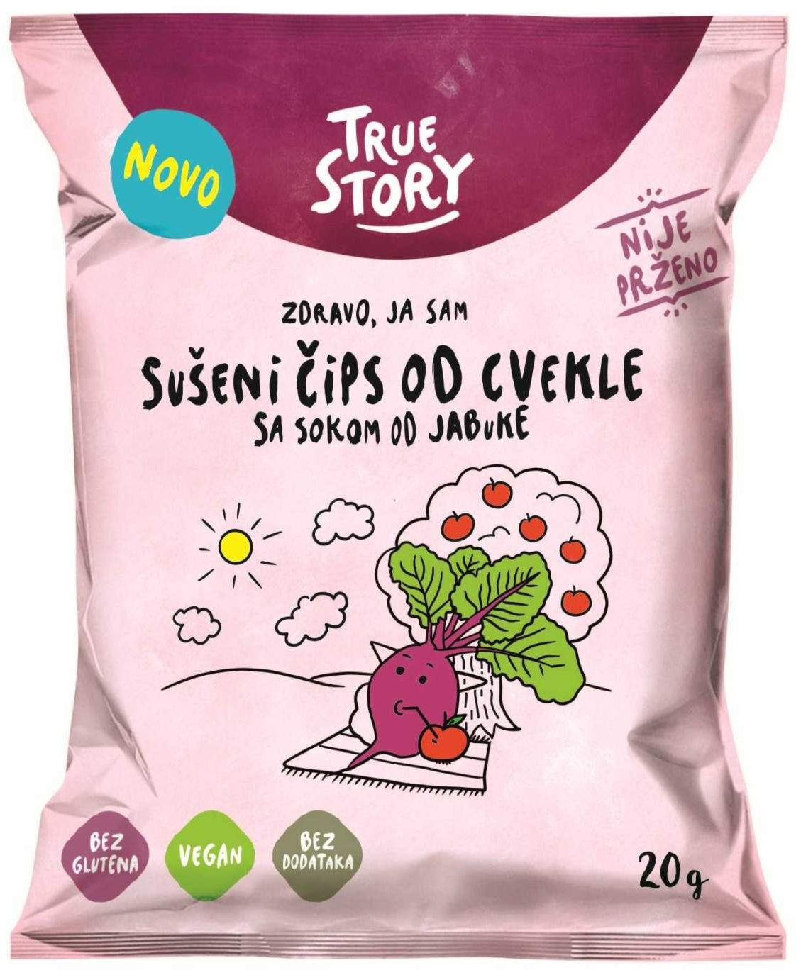 ČIPS SUŠ CVEKLA SA SOK JAB 20G TRUE-slika