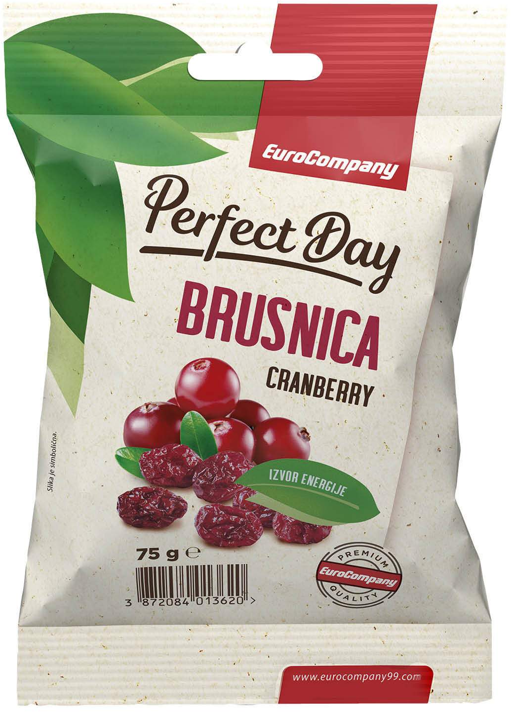 Brusnica EUROCOMPANY kandirana 75g-slika