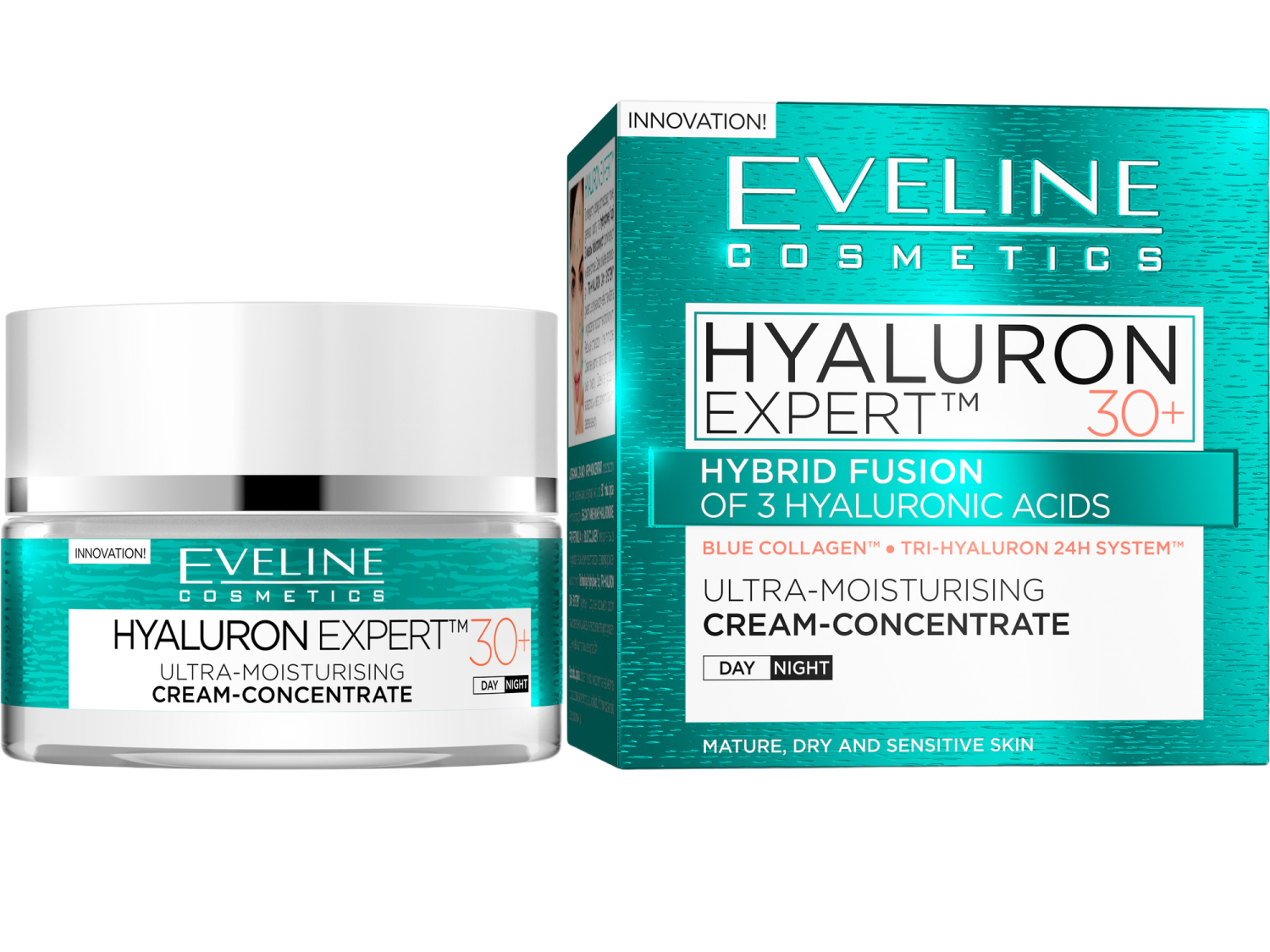 EVELINE Bio hyaluron krema 30+ za dan i noć 50ml-slika