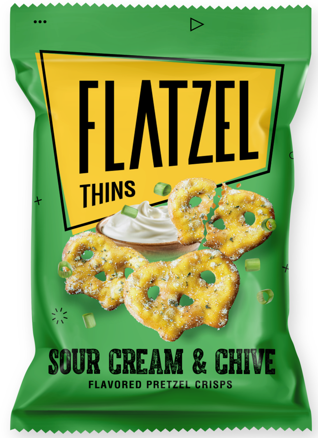 PERECE SOUR CREAM CHIVE FLATZEL 65G-slika