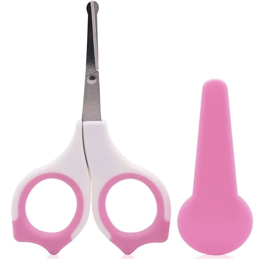 LORELLI BERTONI makazice za bebe sa poklopcem roze-slika