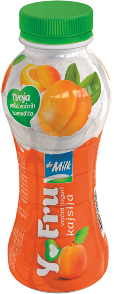 JOGURT VOĆNI KAJSIJA 330G DR MILK-slika