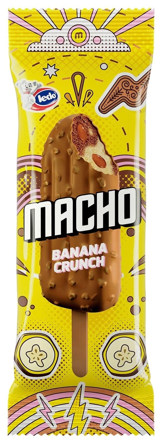 Sladoled Macho banana crunch stapic 75ml-slika