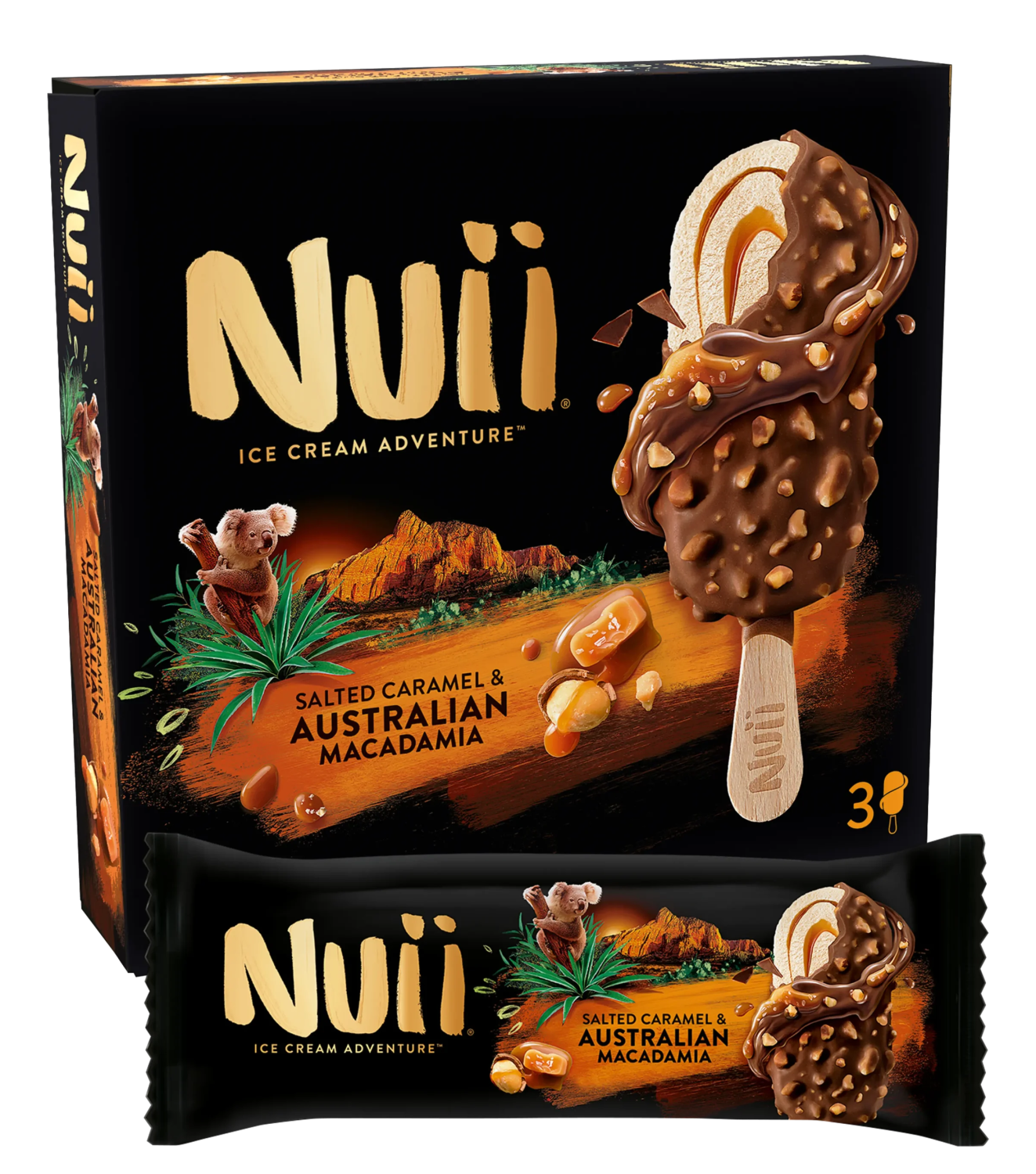 SLADOLED NUII AUSTRALIAN 3X90ML-slika