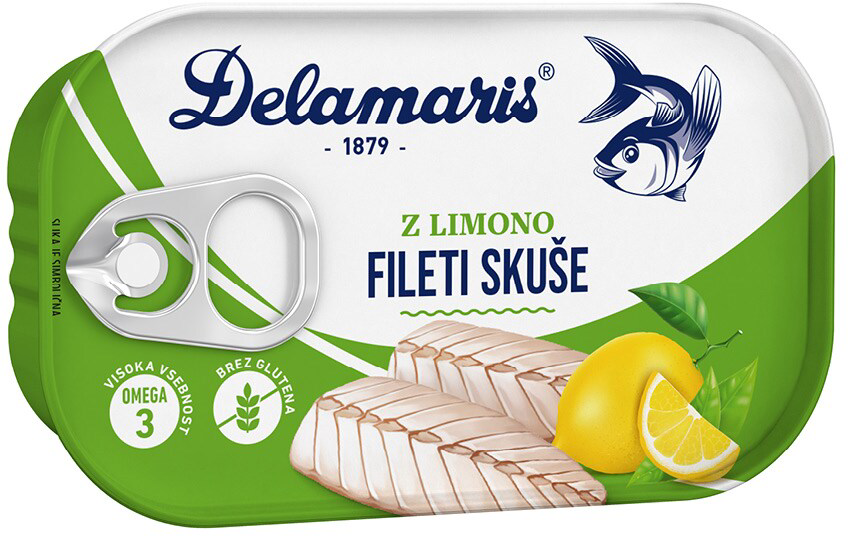 Fileti skuse sa limunom 125g Delamaris-slika