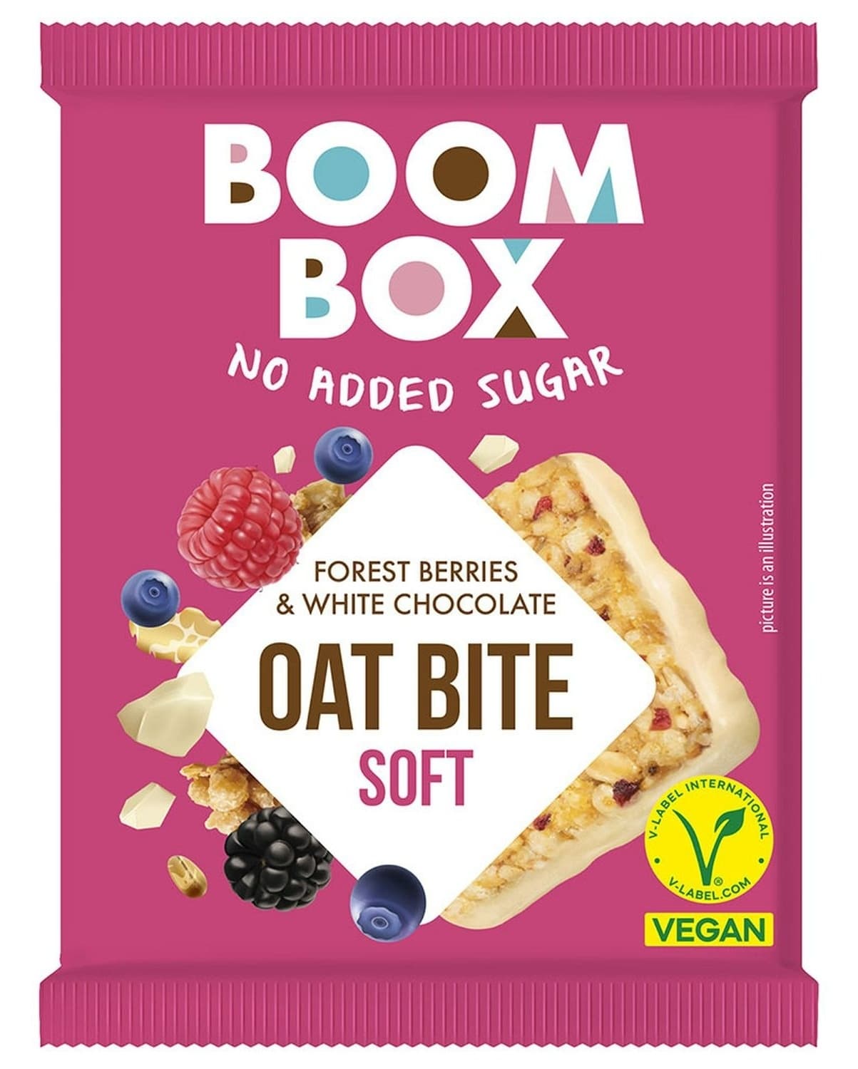 Ovsena plocica bela cokolada Boom Box20g-slika