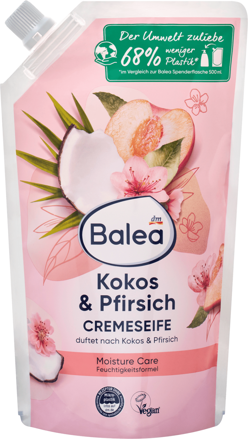 BALEA kokos i breskva kremasti tečni sapun dopuna 500ml-slika