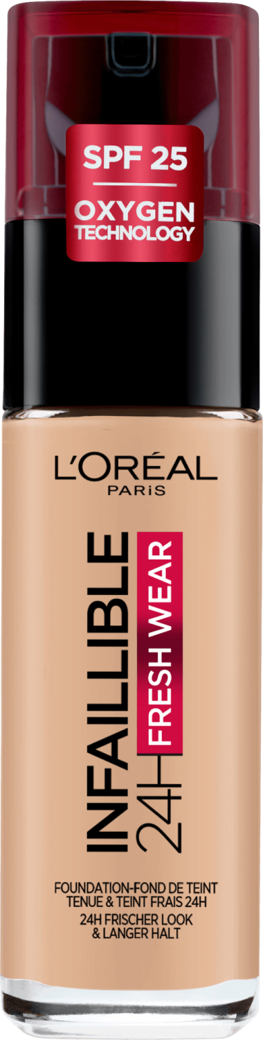 L'OREAL Infaillible 32h fresh wear tečni puder 125 natural rose-slika