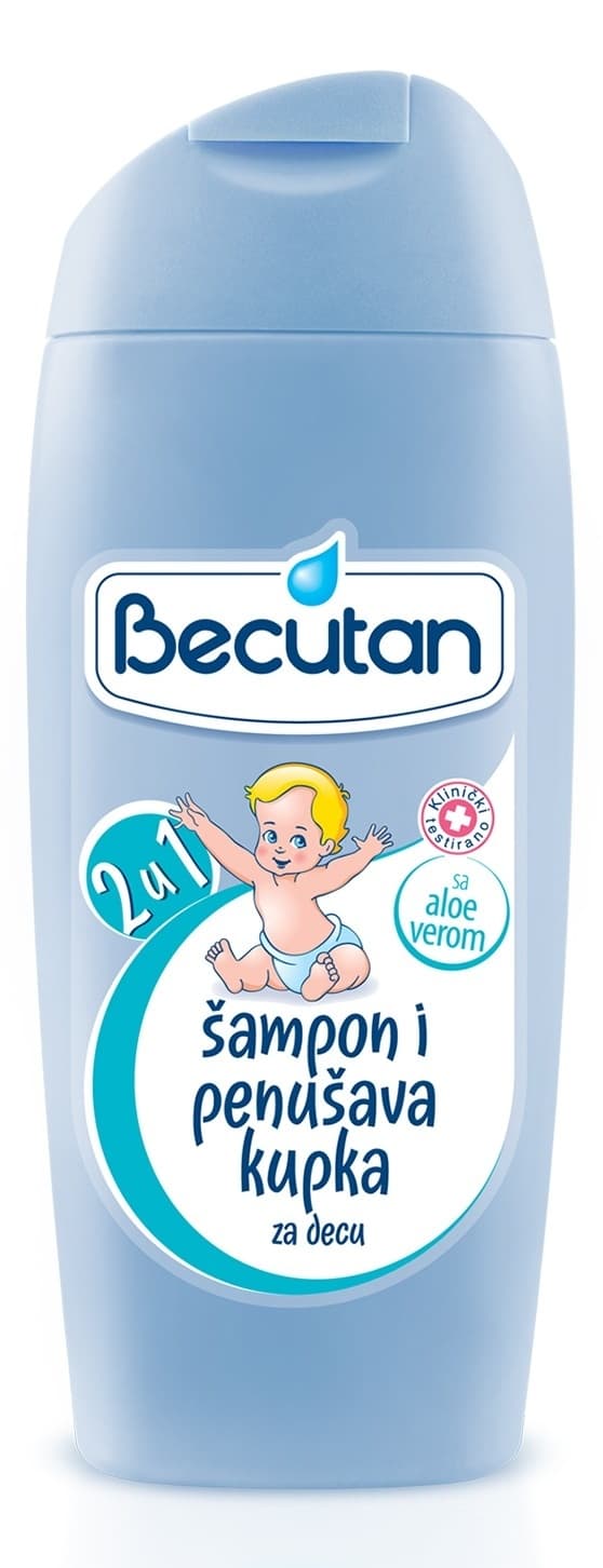 Kupka i šampon za decu BECUTAN 2u1 200ml-slika