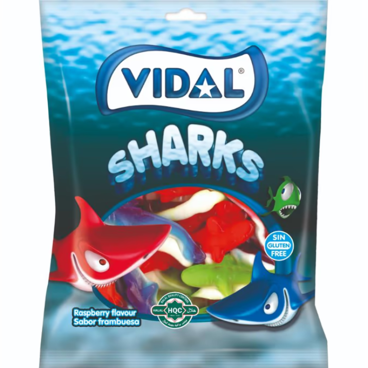 BOMBONE GUMI SHARKS 90G VIDAL-slika