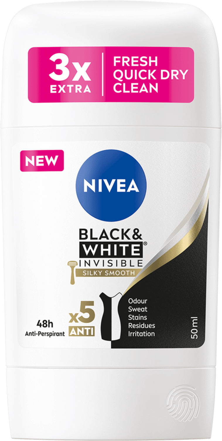 Stik NIVEA Black & white invisible 50ml-slika