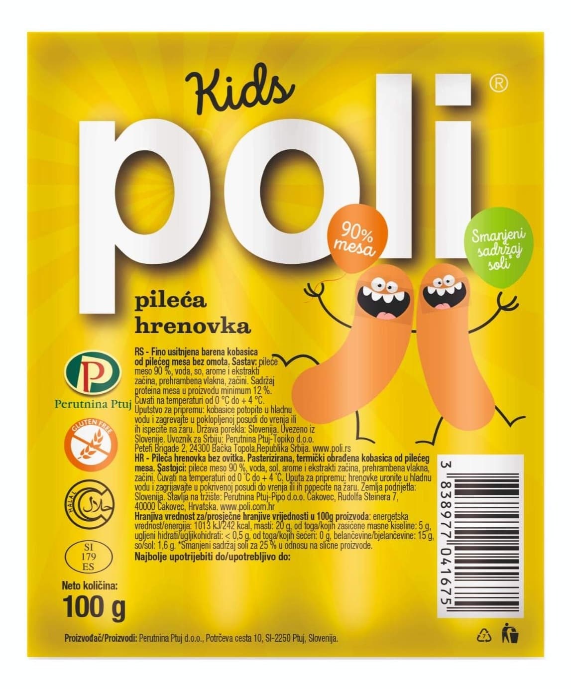 Pileca virsla Poli kids 100g-slika