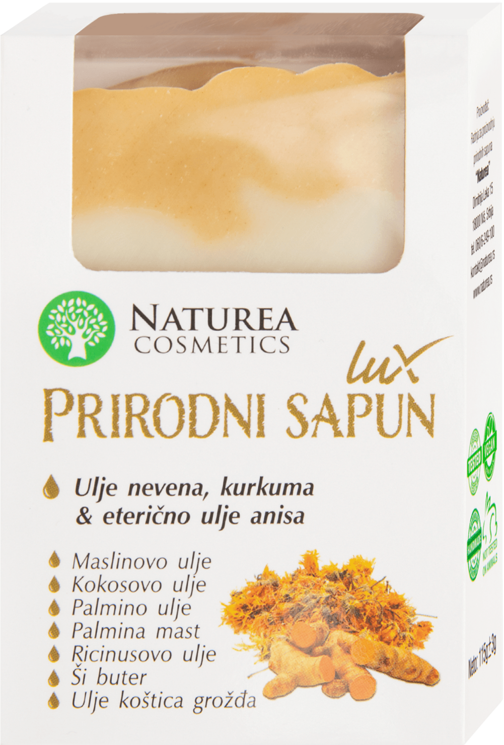 SAPUN ULJE NEVENA LUX 115G NATUREA-slika