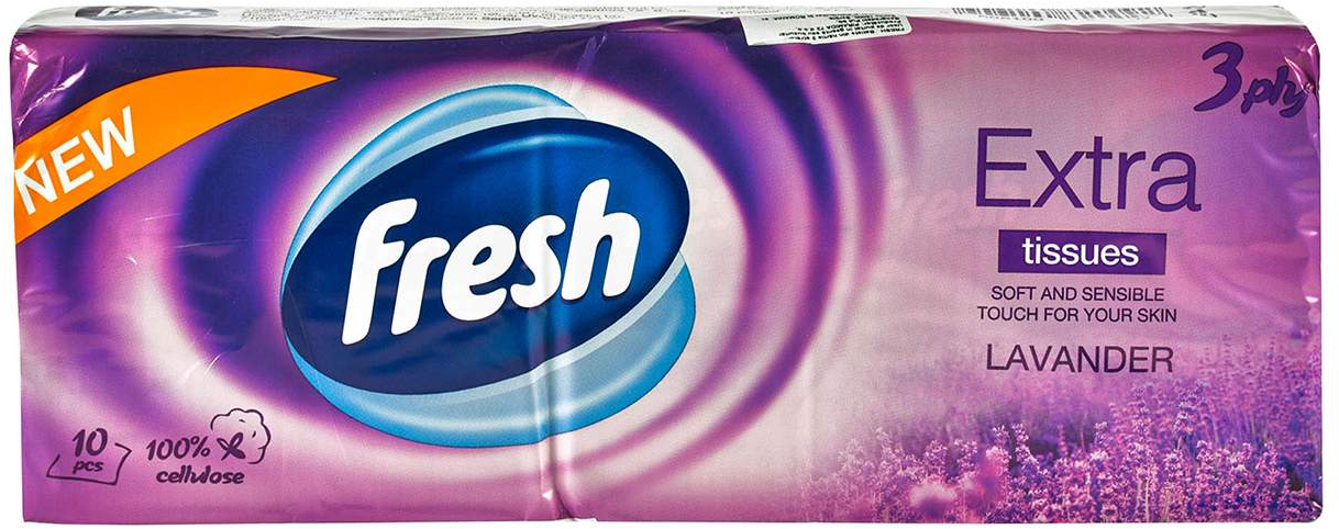Papirne maramice FRESH extra lavanda 3sloja 10kom-slika
