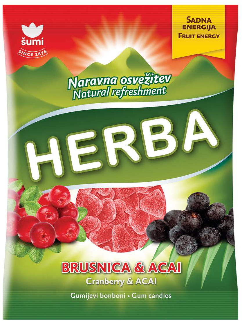 BOMBONE ŠUMI GUMI HERBA BRUSN AŠA90-slika