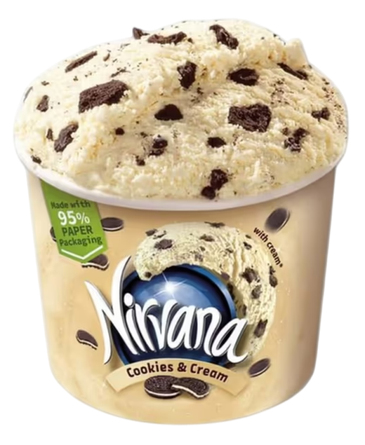 Sladoled NIRVANA cookies & cream 150ml-slika