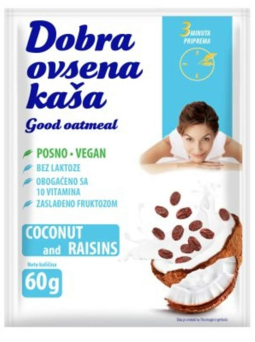 Dobra ovsena kasa kokos i suv.grozdje60g-slika