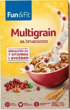 MUSLI MULTIGRAIN BRUSN 250G FUN&FIT-slika