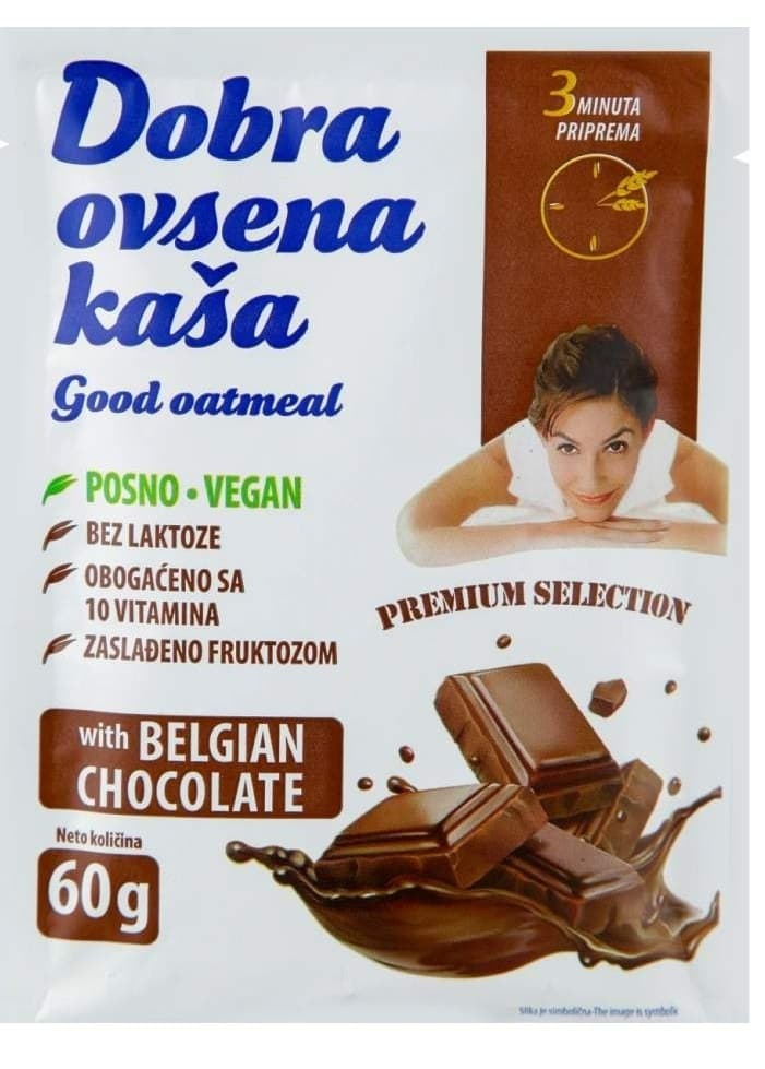Dobra ovsena kasa belgijska cokolada 60g-slika