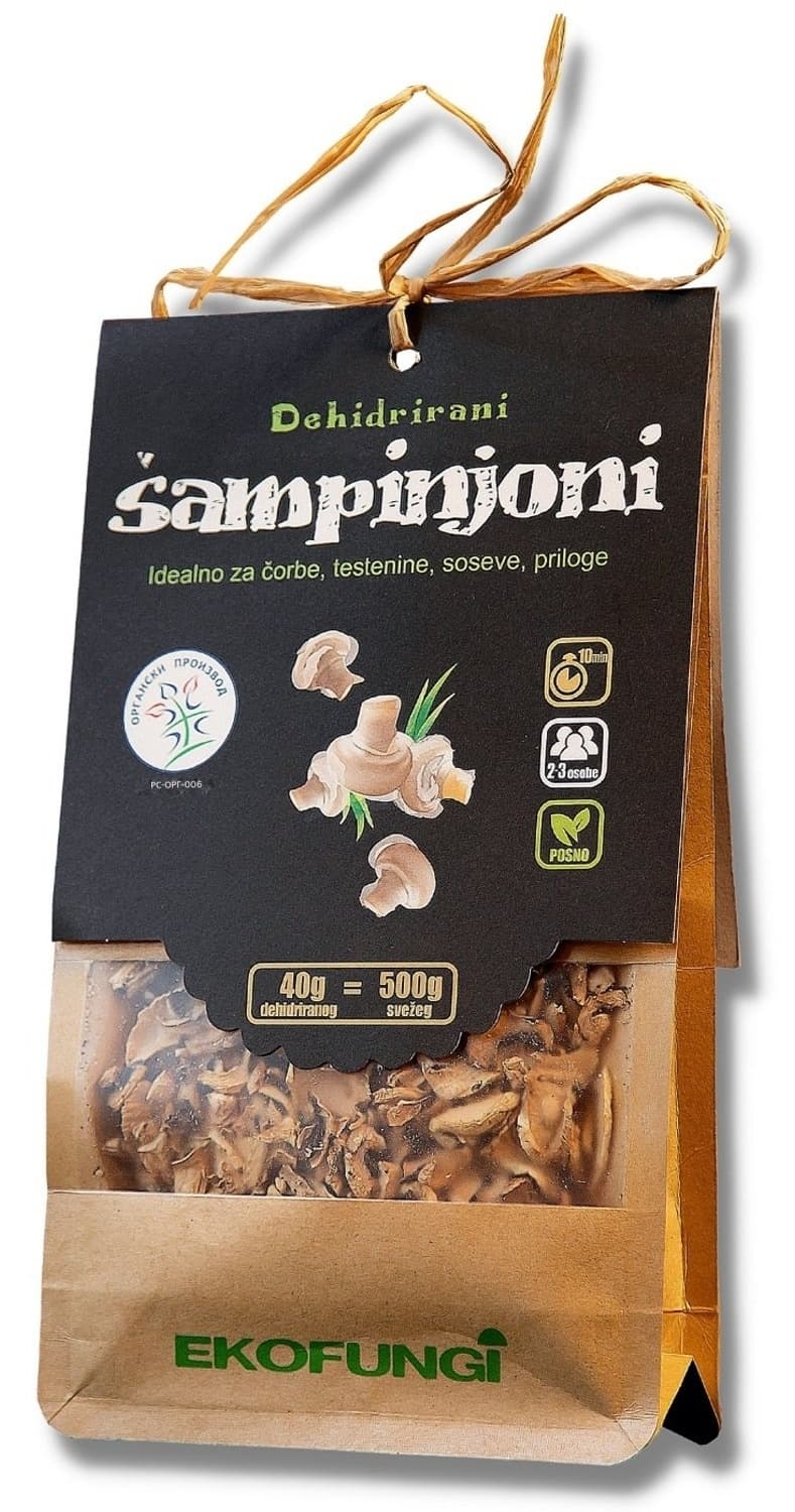 EKOFUNGI dehidrirane organske pečurke bez glutena 40g-slika
