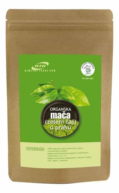DTC organska mača zeleni čaj u prahu 100g-slika