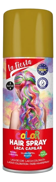 Sprej za kosu u boji AGRADO La Fiesta zlatni 125ml-slika