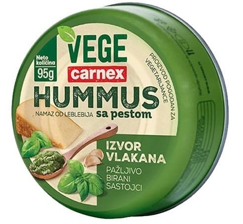 Hummus CARNEX Vege pesto sos 95g-slika