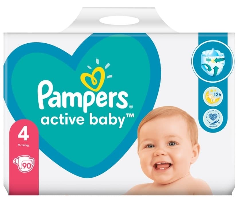 PAMPERS pelene GPP 4 90kom-slika