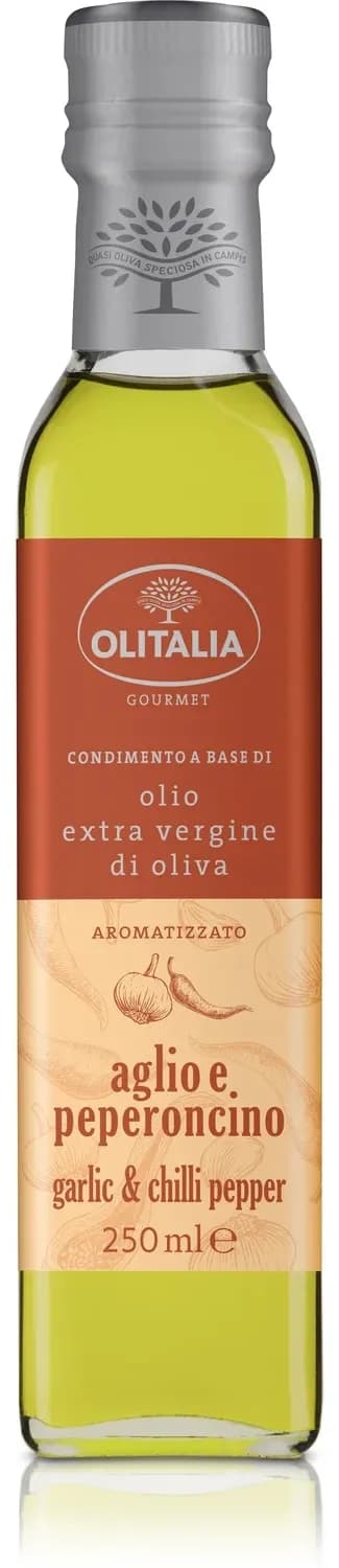 Maslinovo ulje OLITALIA sa aromom belog luka i paprike 250ml-slika