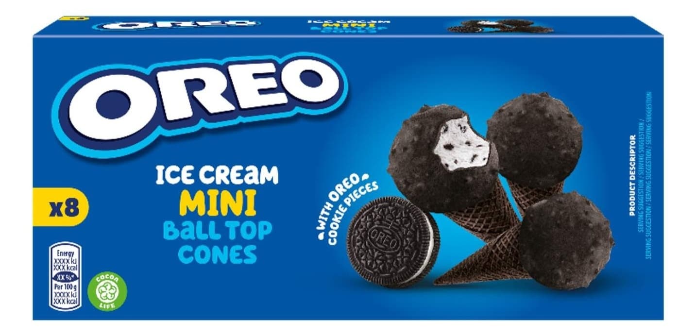 Sladoled OREO mini kornet multipack 8x25ml-slika