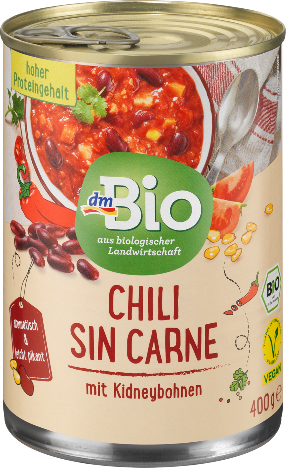 DM BIO pasulj sa čilijem 400g-slika