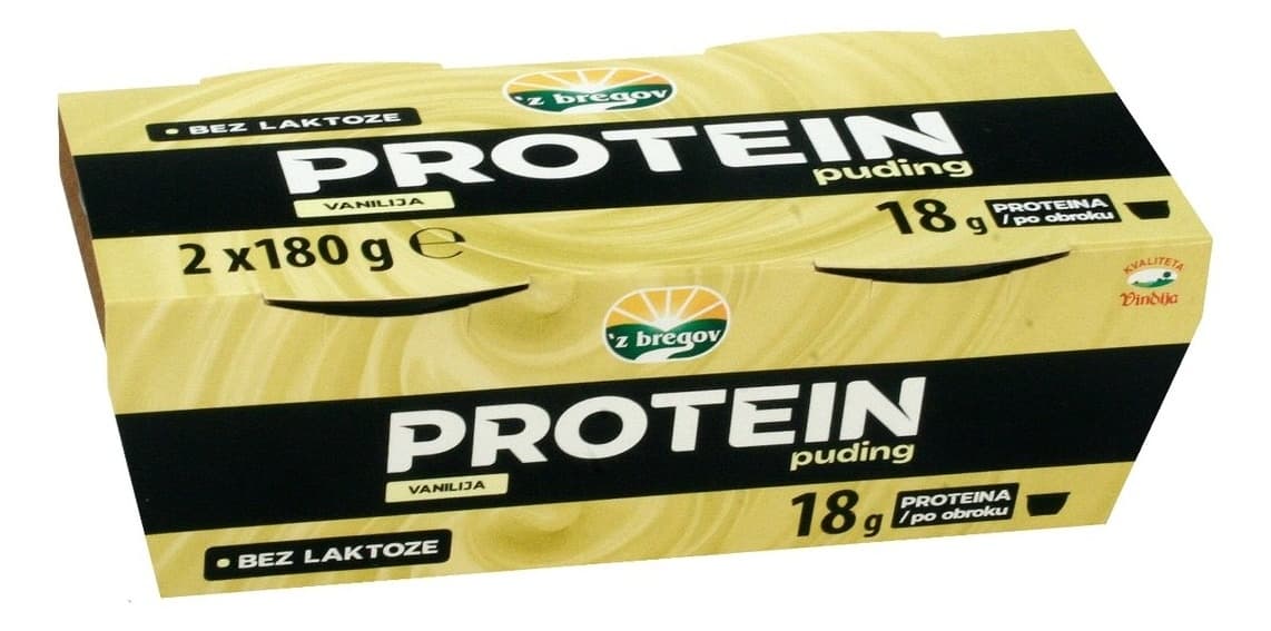 Puding Z'BREGOV protein vanila 2x180g-slika