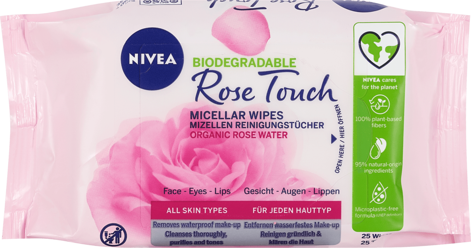 Vlažne maramice NIVEA rose touch micellar 25kom-slika