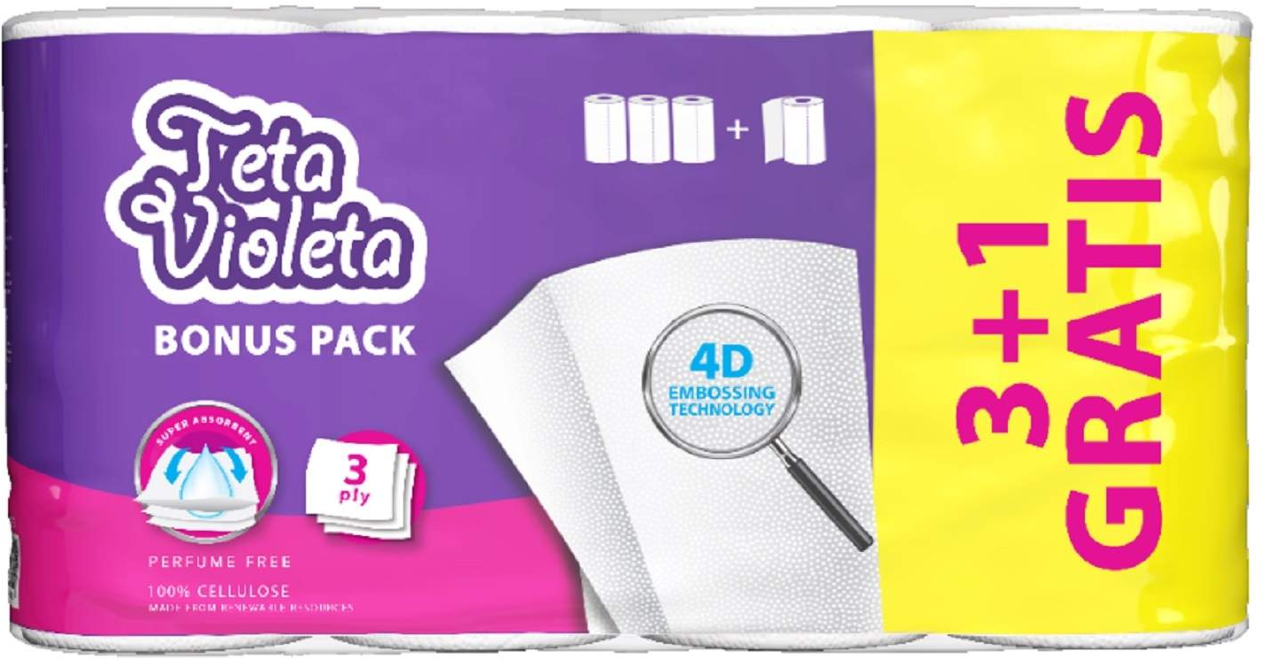 Ubrus VIOLETA 3sloja 3+1gratis-slika