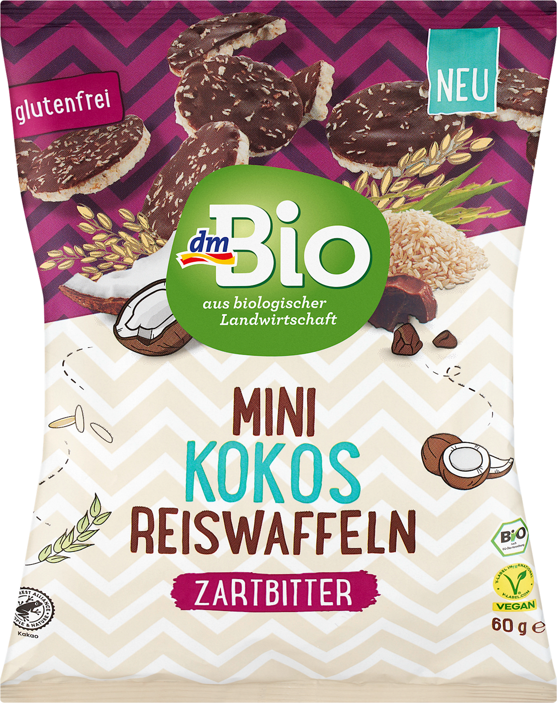 Mini pirinčane galete DM BIO kokos i čokolada 60g-slika