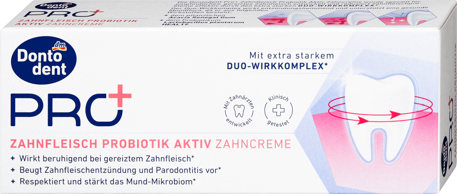 Pasta za zube DONTODENT Pro+ probiotik aktiv 75ml-slika