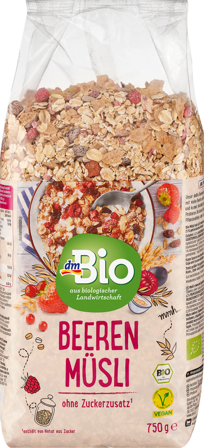 Organski musli DM BIO sa bobičastim voćem 750g-slika