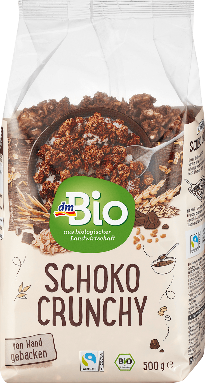 Organski musli DM BIO čokoladni crunchy 500g-slika