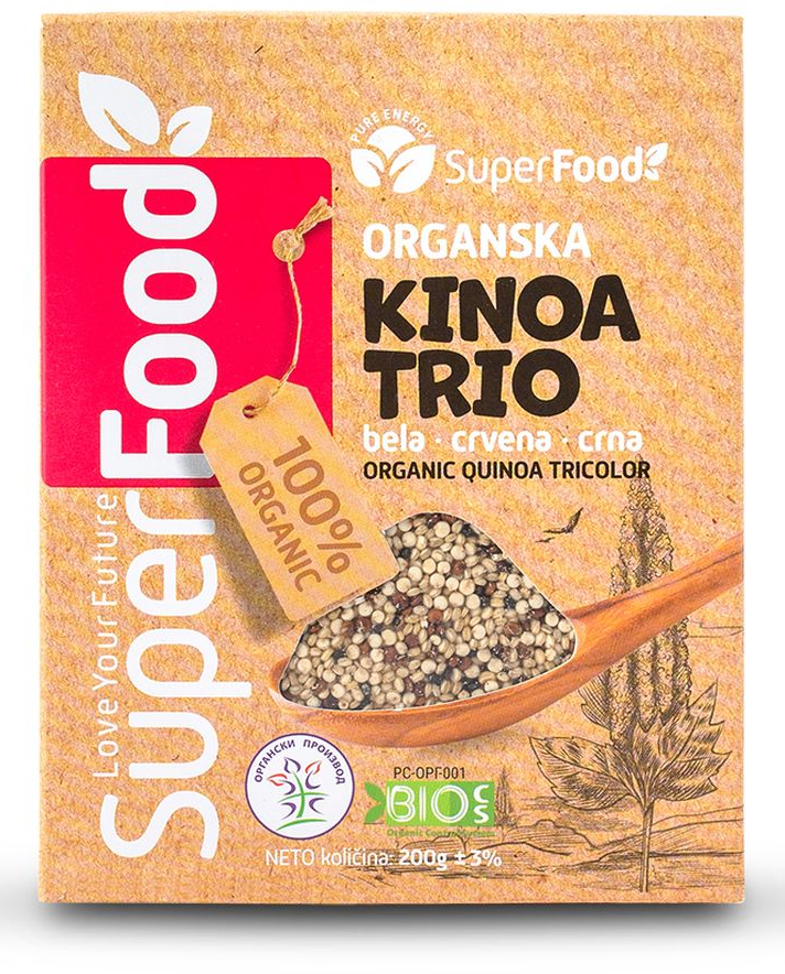SUPERFOOD kinoa trio organska 200g-slika