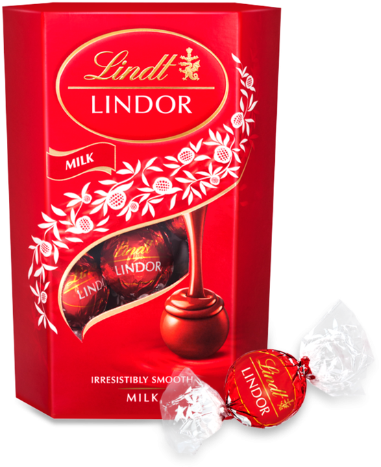 BOMBONJERA LINDOR 200G MILCH CORNET-slika