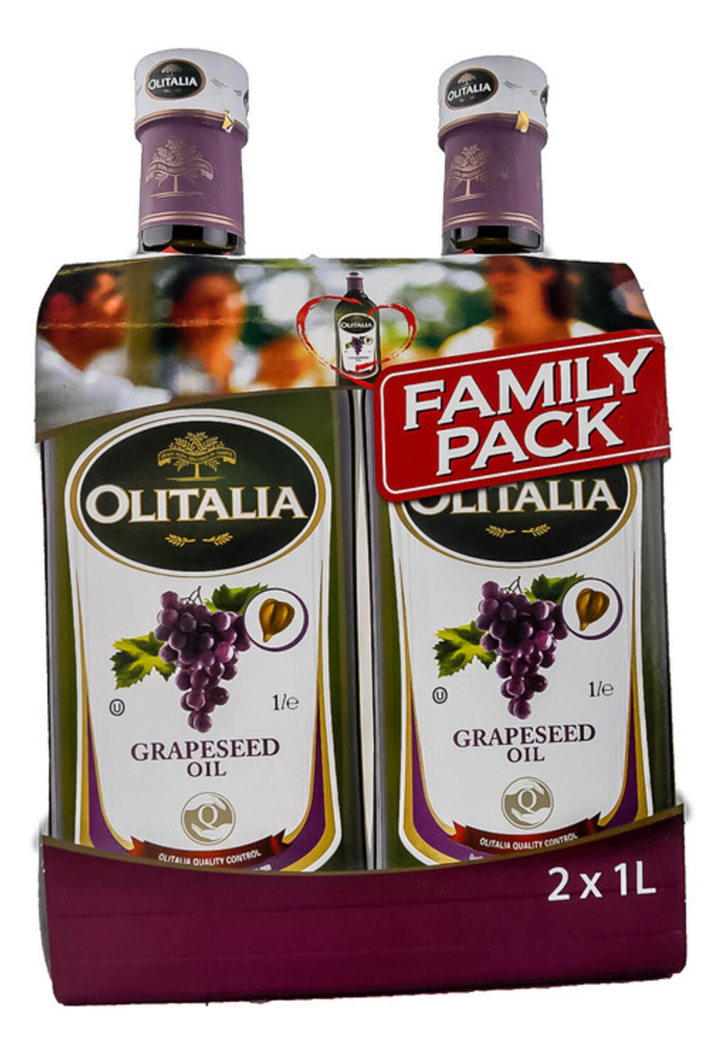 Ulje kost.grozdja Olitalia fam.pak 2X1l-slika