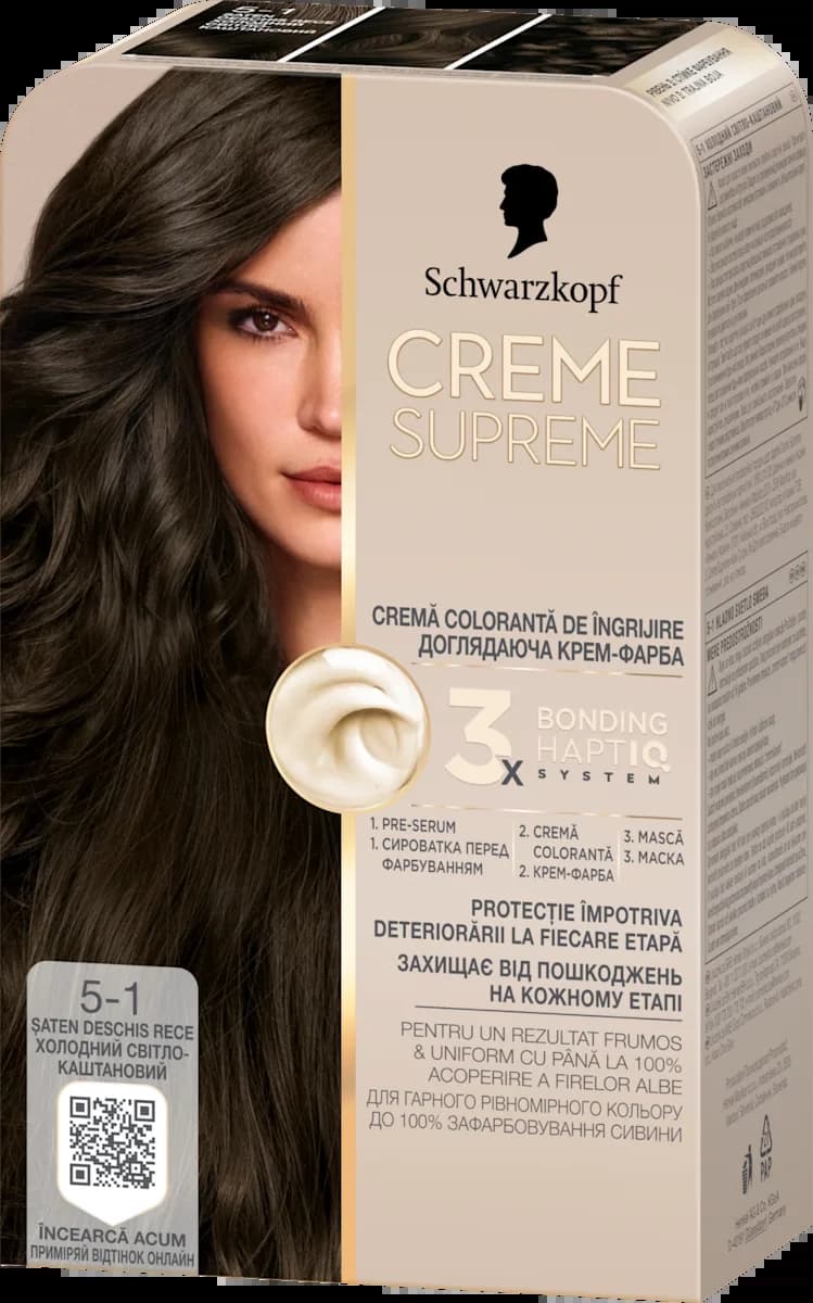 SCHWARZKOPF Creme Supreme farba za kosu 5-1 cool brown-slika
