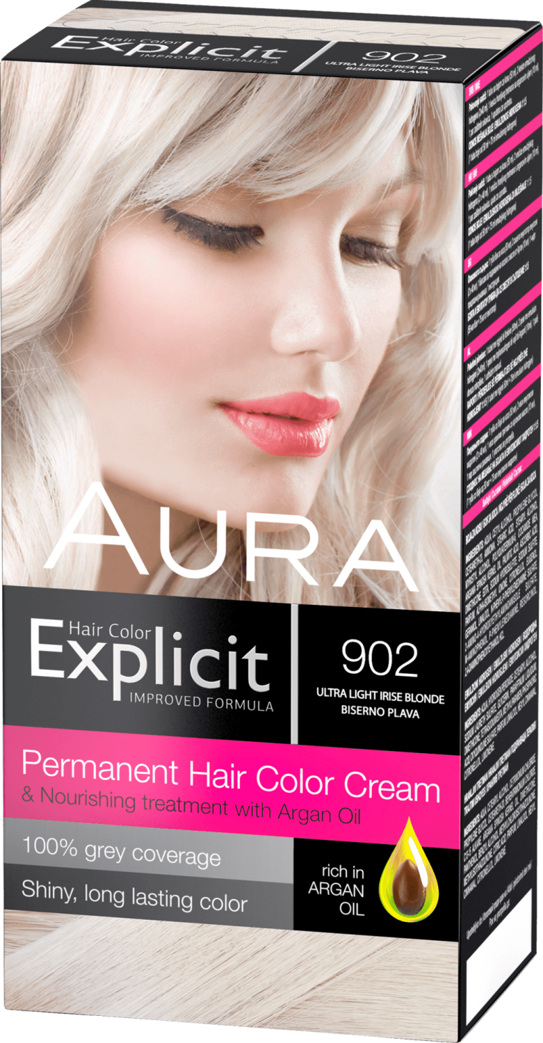 AURA Explicit farba za kosu 902 biserno plava-slika