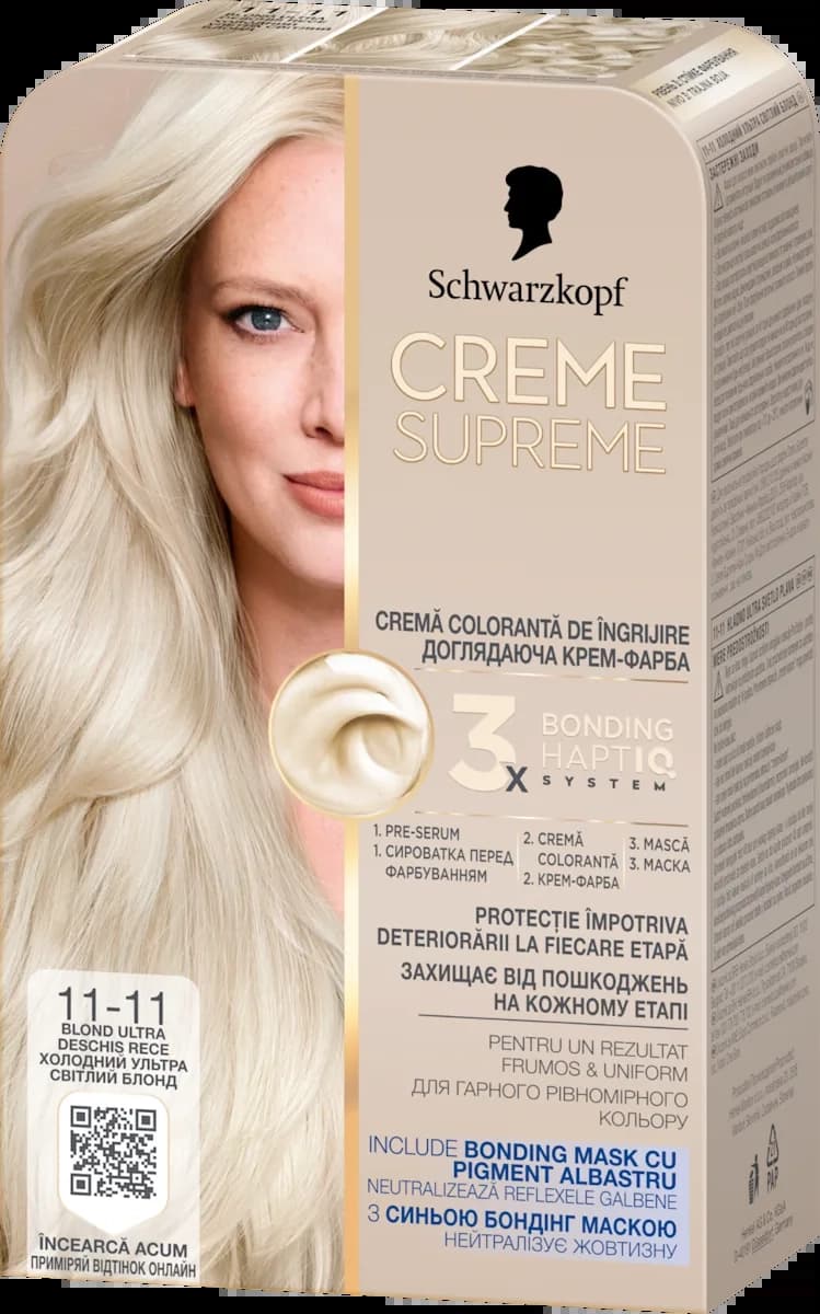 SCHWARZKOPF Creme Supreme farba za kosu 11-11 blond ultra-slika