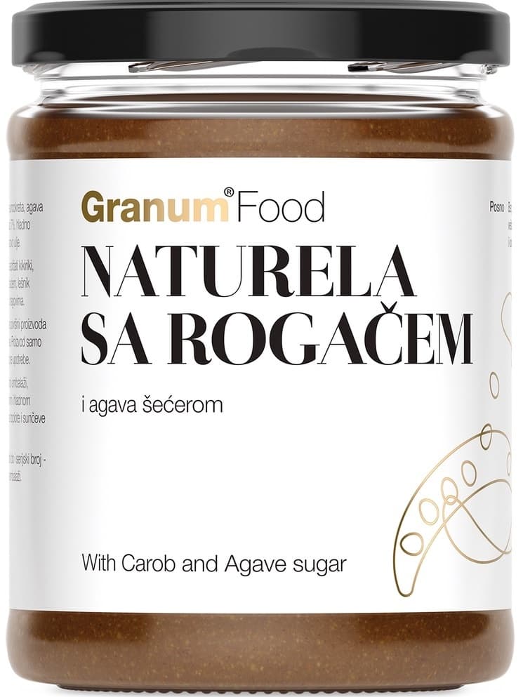 PUTER NATURELA SA ROGAČOM I AGAVA ŠEĆEROM 170GR GRANUM-slika