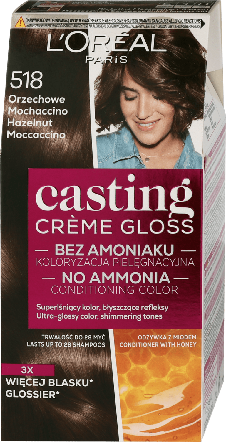 L'OREAL Casting farba za kosu 518 hazelnut moccaccino-slika