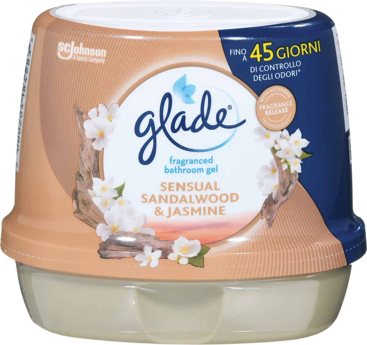 GLADE gel osveživač sandalwood & jasmine 180g-slika
